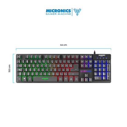 KIT GAMER NEON GT1000 TECLADO + MOUSE USB