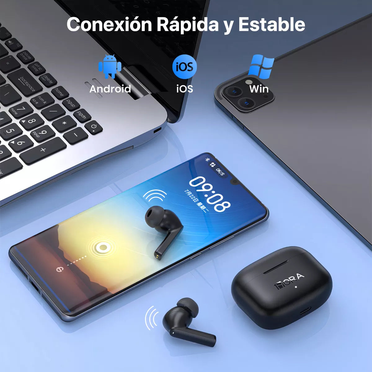 Audífonos Bluetooth In-ear 1Hora AUT206