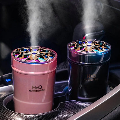 Humidificador de Aire USB para Coche con Luz Nocturna Colorida